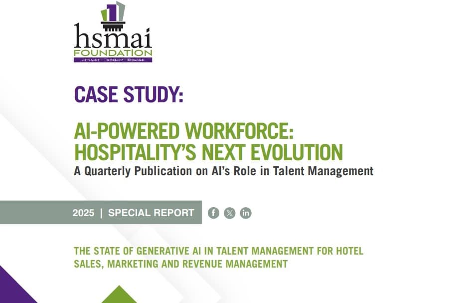 Desarrollo profesional en hotelería ya muestra resultados con uso de IA, revela estudio de HSMAI